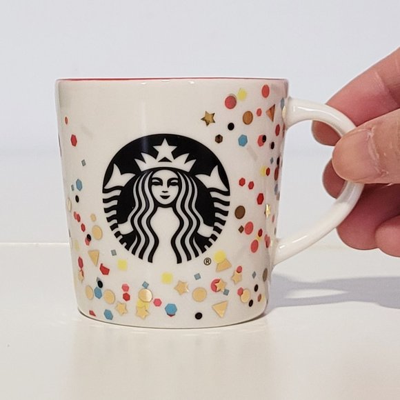 2/$30 - Starbucks 3oz Espresso Demi-Tasse Confetti Cup - NIB - Picture 2 of 5